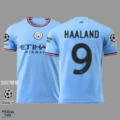 2022-23 UEFA Champions League Winner Manchester City Home with #9 Haaland + Patch