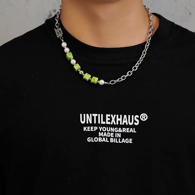 项链男钛钢不掉色简约百搭饰品女毛衣链新款时尚个性爆款嘻哈配饰