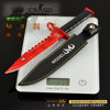 CSGO Game Surrounding Weapon Model M9 Butcher Full Metal Crafts Leather Case Version Weapon Model Keychain