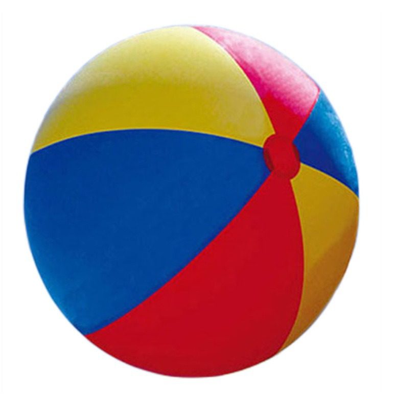 Cross-Border Thickened Large Pvc Inflatable Beach Ball for Team Building Activities, Water Play Rainbow Ball, Outdoor Sports Ball Toy