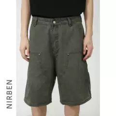 Nirben Denim | Japanese Retro Fashion Brand Tooling Shorts Logging Pants Summer Straight Loose All-match Casual Pants