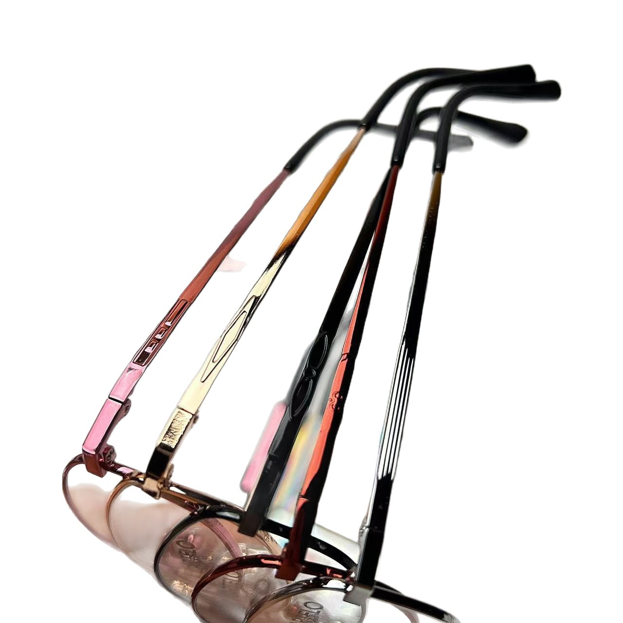 Fashion Women's Business Titanium Frame Full-Frame Prescription Glasses Optical Frame Can Be Fitted with Reading Glasses Frame Factory Processing