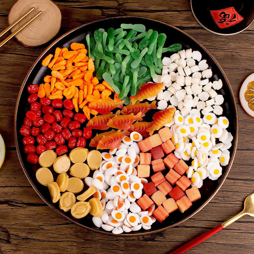 Food accessories model pvc artificial fish braised pork green vegetables miniature food play dollhouse doll house toy