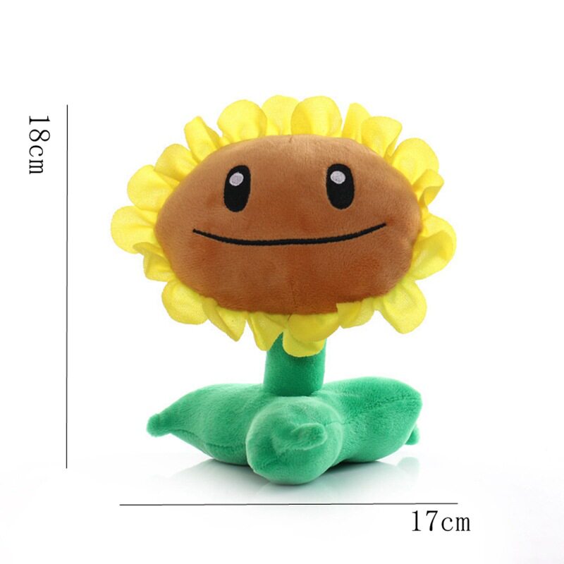 植物僵尸毛绒玩具 豌豆香菇向日葵大嘴花锥桶僵尸中毒僵尸雪怪