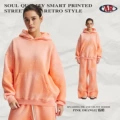 2592 edge grinding sweatshirt-pink orange