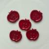 New wine red Apple Button Accessories DIY Handmade Material Headwear Shoes Flower Decoration Patch Phone Case Collocation