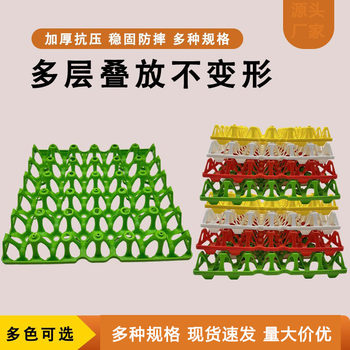 Plastic Egg Trays in Various Colors, 30-Pack, Thickened and Pressure-Resistant, Manufacturer of Egg Trays, Wholesale