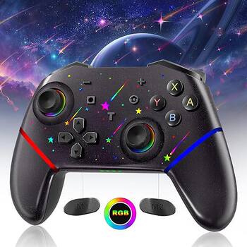 Private Model Switch with Dazzling Rgb Lighting Effect Game Controller Supports Ios, Android, Computer Pc, Switch Computer Controller