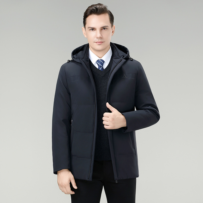 Áo Khoác Nam Mũ Liền Hàng Mùa Xuân Thu Đông Trung Niên