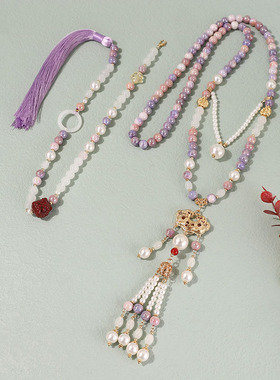 璎珞珍珠圆珠链有机玻璃