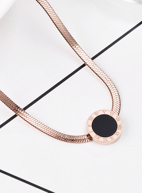 吊坠项链简约韩版四叶草