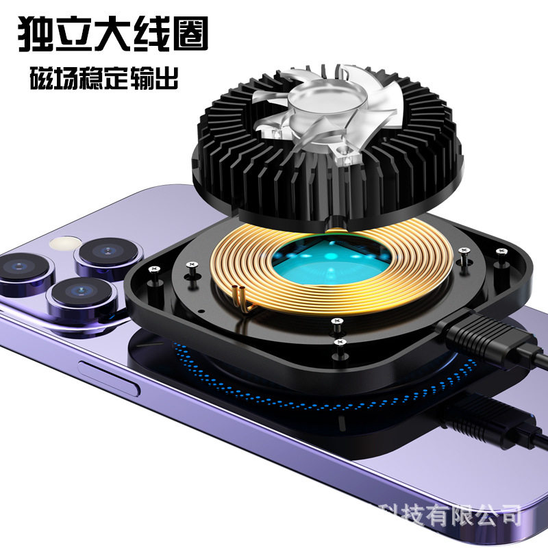 Cross-border new Qi2 certified fast charging car wireless mobile phone bracket charger car air outlet navigation bracket