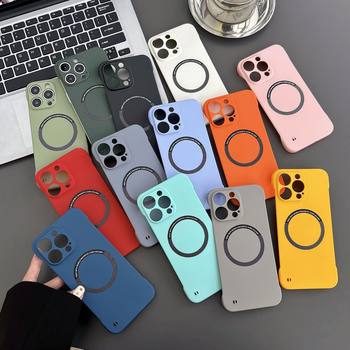Suitable for Apple 17 Phone Case, Ultra-Thin Apple 16Pro Magnetic Frameless Apple 17Promax Pc Case, Fashionable