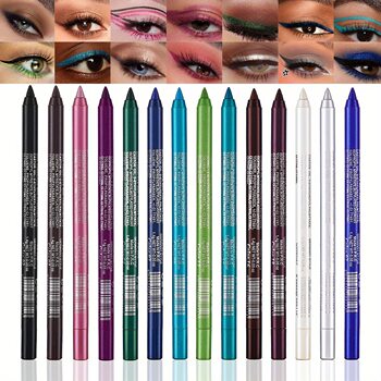 Multifunctional eyeshadow pen monochrome eyeliner Pearl glitter eyeliner glue pen eye makeup pen