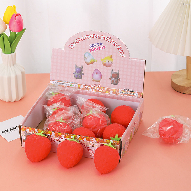 simulated strawberry pinch decompression toy vent simulation...
