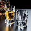 Chinese White Wine Glass 100ml Wine Glass 0.1kg Thickeneded Beer Glass Thick Bottom Square Glass Whiskey Glass
