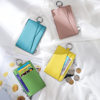 Genuine Leather Litchi Pattern Zipper Coin Purse Driver's Card Bag Ultra-thin Japanese-style Multifunctional Coin Bag Card Bag Women's Small and Exquisite