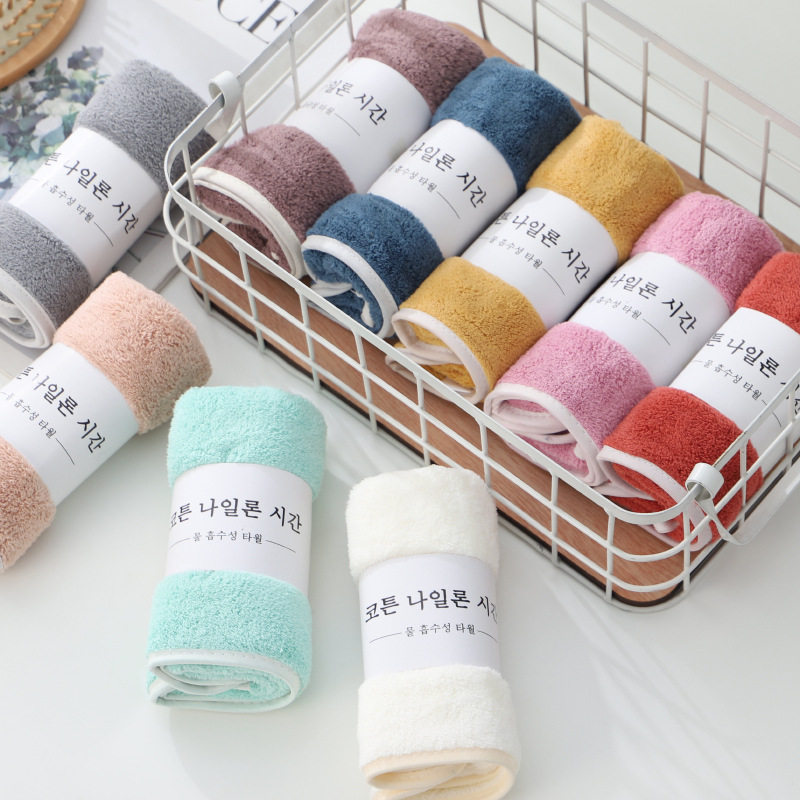 High-Density Coral Velvet Towel Thickeneded Strong Absorbent Towel Manufacturer Custom Made 30*60 Daily Necessities Super Towel