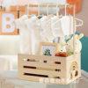 Wooden Baby Storage Box Household Clothes Toy Storage Basket Baby Clothes Storage Rack Storage Basket