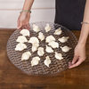 Large Dumpling Curtain Tray Cover Curtain Dumpling Placement Tray Kitchen Grate Round Non-Stick Cover Placemat Wholesale