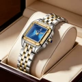 8633 gold shell blue surface steel belt (solid stainless steel strap)