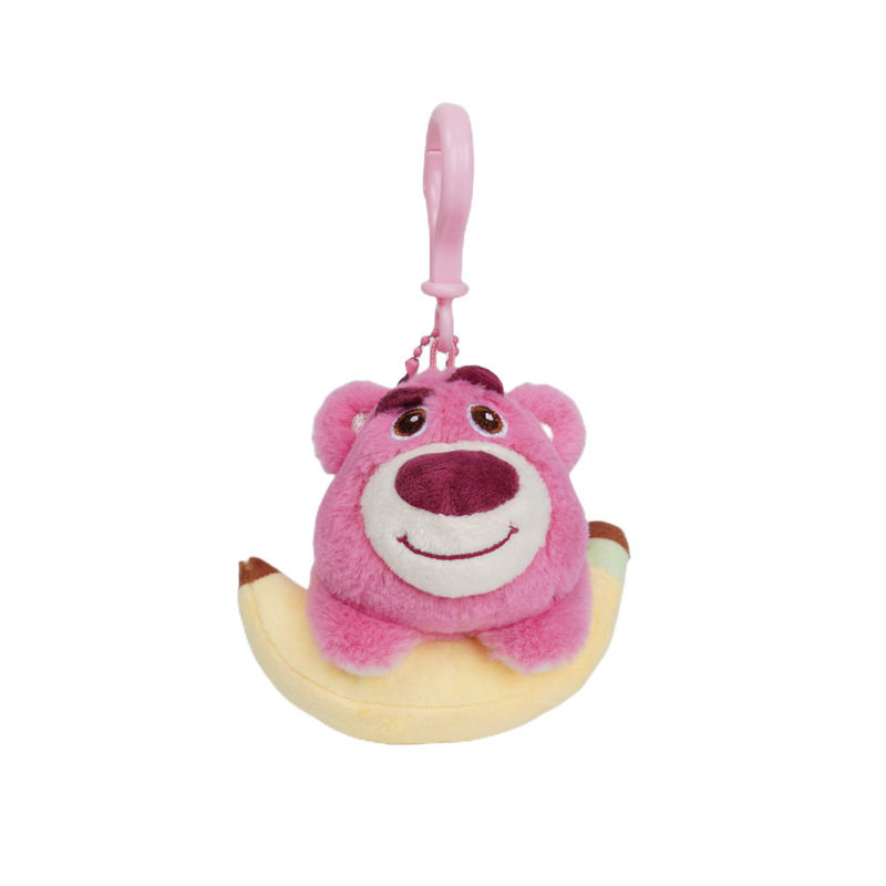 正版迪士尼草莓熊挂件史迪仔公仔毛绒玩偶朱迪尼克钥匙扣背包挂饰