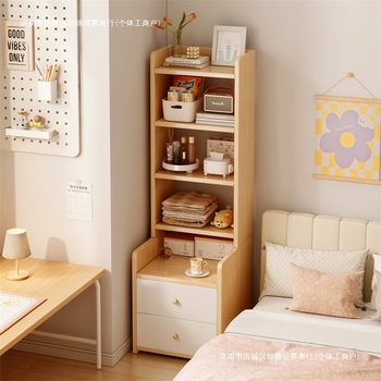 Bedside Table Modern Minimalist Bedroom Storage Cabinet Heightened Small Cabinet Storage Bedside Cabinet Simple Bedside Storage Rack