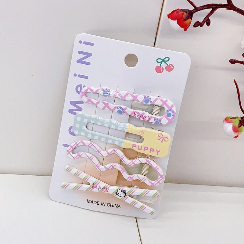 甜美交叉猫猫发夹可爱少女卡通侧边刘海夹网红ins高颜值百搭发饰