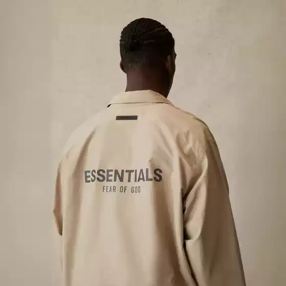 FEAR OF GOD ESSENTIALS FOG Season 7 Nylon Reflective Coach Jacket - Spring 2024