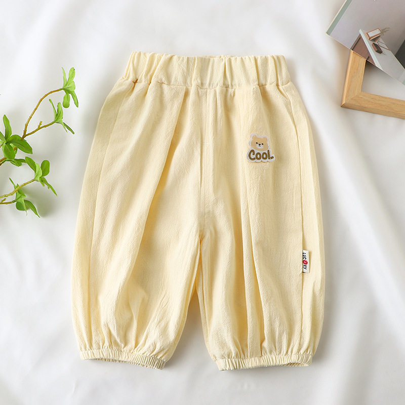 Kinder-Sommerneuheit-100% Baumwolle-Mückenabwehr-Hose, Jungen & Mädchen Baby-dünne lockere Casual-Laternenhose