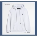 Pullover style, white with black label