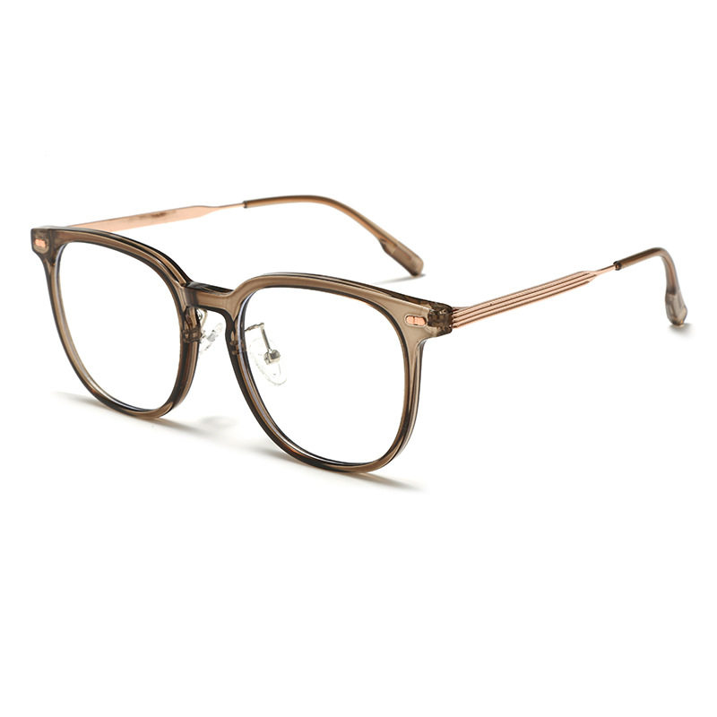 New TR90 Anti-blue Glasses Fashion Internet Popular Plain Glasses Frame Women's 849 Korean Style Artistic Flat Glasses Frame