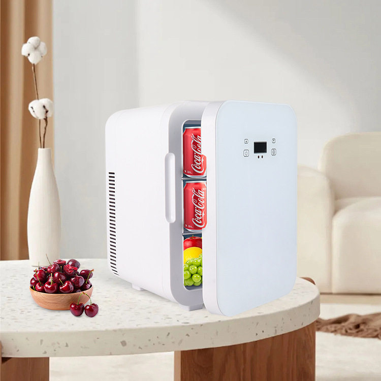 Cross-border 10L Car Digital Display Touch Screen Single-core Small Dormitory Household Refrigerator Mini Cold and Warm Refrigerator