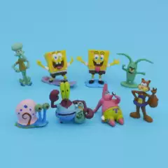 Optional Spongebob Anime Ornaments Pangdahai Creative Fish Tank Scene Doll Gift Children's Day Gift