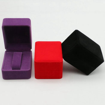 Wholesale Flip-Top Flocked Watch Box Jewelry Bracelet Jewelry Storage Box Velvet Watch Box Rounded Corner Watch Box