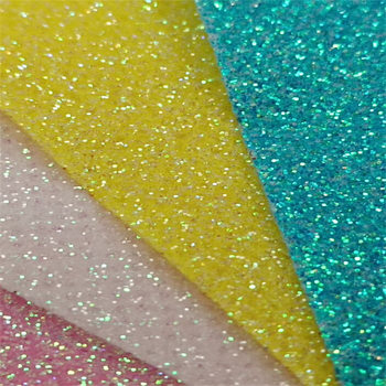 Factory Direct Sales of Glitter Glittere Fabric with Non-Woven Backing for Christmas Toys and Decorations, Fabric Can Be Cut and Tailored to Customer Specifications