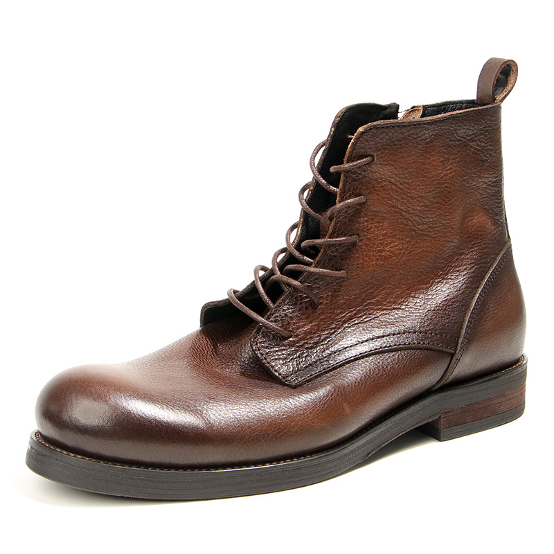 (Mới) Mã A2914 Giá 2210K: Giày Boot Martin Nam Wotdlo Phục Cổ Cổ Điển Giày Dép Nam Chất Liệu Da Bò G05 Sản Phẩm Mới, (Miễn Phí Vận Chuyển Toàn Quốc).