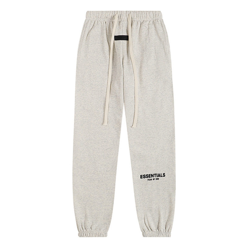 新款FEAR OF GOD ESSENTIALS植绒字母男女休闲宽松加绒连帽卫衣潮