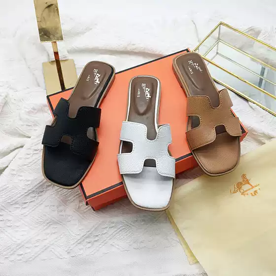 Fairy Style Slippers Women's 24-Wave Summer All-Match H-Belt Korean-Style Slippers European and American Cross-Border Foreign Trade Slippers slipper