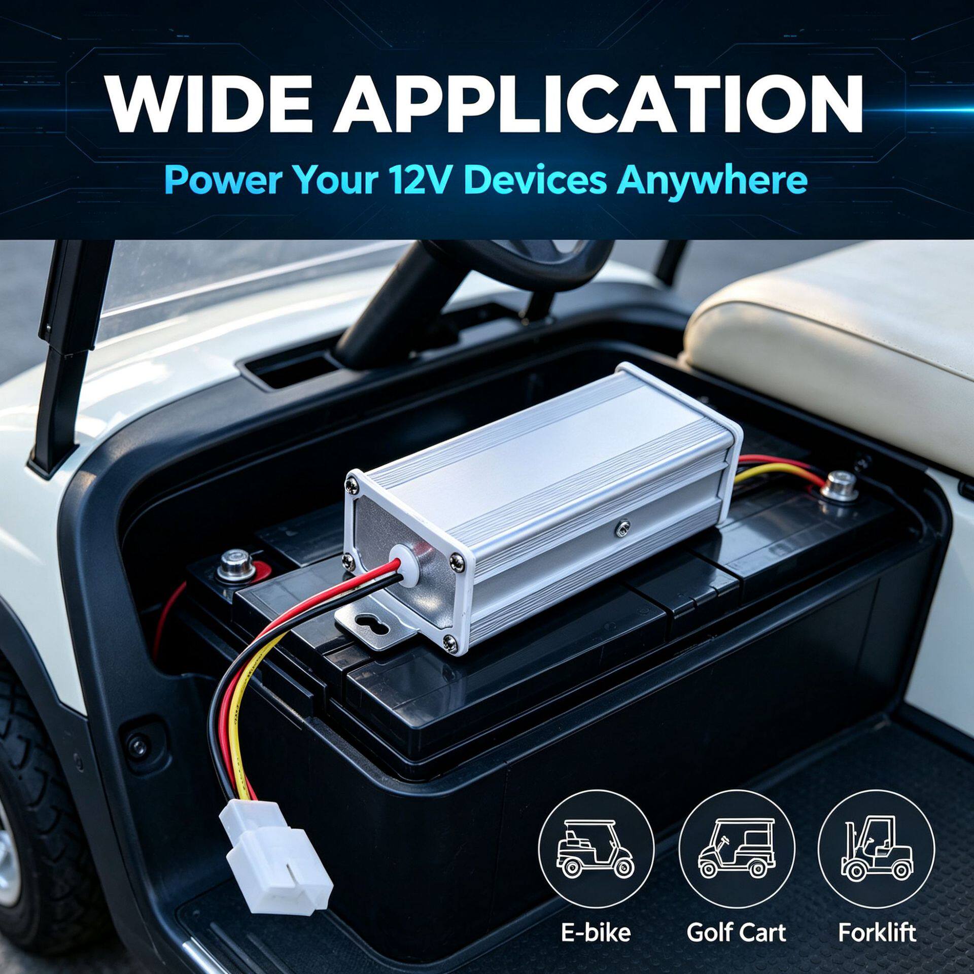 Electric Vehicle Battery Dc Voltage Converter 36V48V72V120V to 12V10A20A30A Transformer