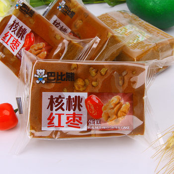 Babi bear walnut red date cake 4kg whole box wholesale snack food baking snacks cake