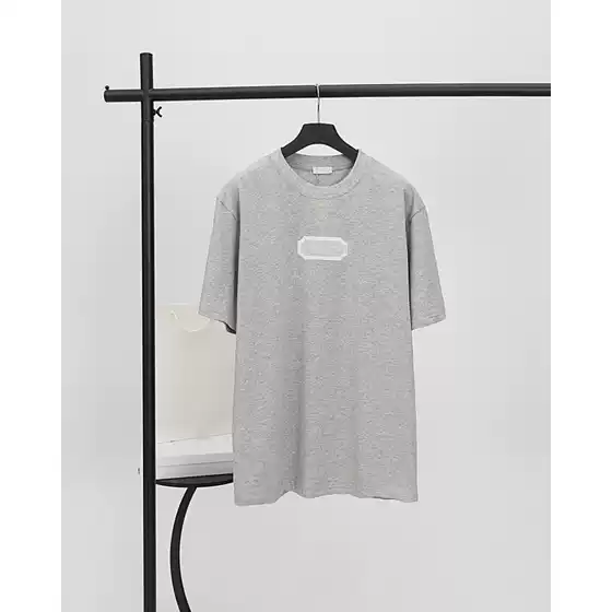 D Brand Embroidered Patch, Pure Cotton Fabric, Breathable, Unisex T-Shirt