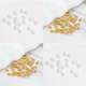 Gold-plated flower holder spacer bead holder diy handmade material woven beaded bracelet necklace jewelry accessories wholesale