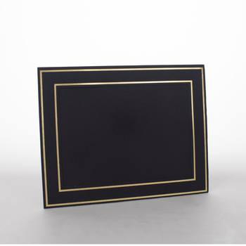 Modern simple bronzing double bracket photo frame paper photo frame decoration 5x 7 inch paper card photo frame factory direct sales