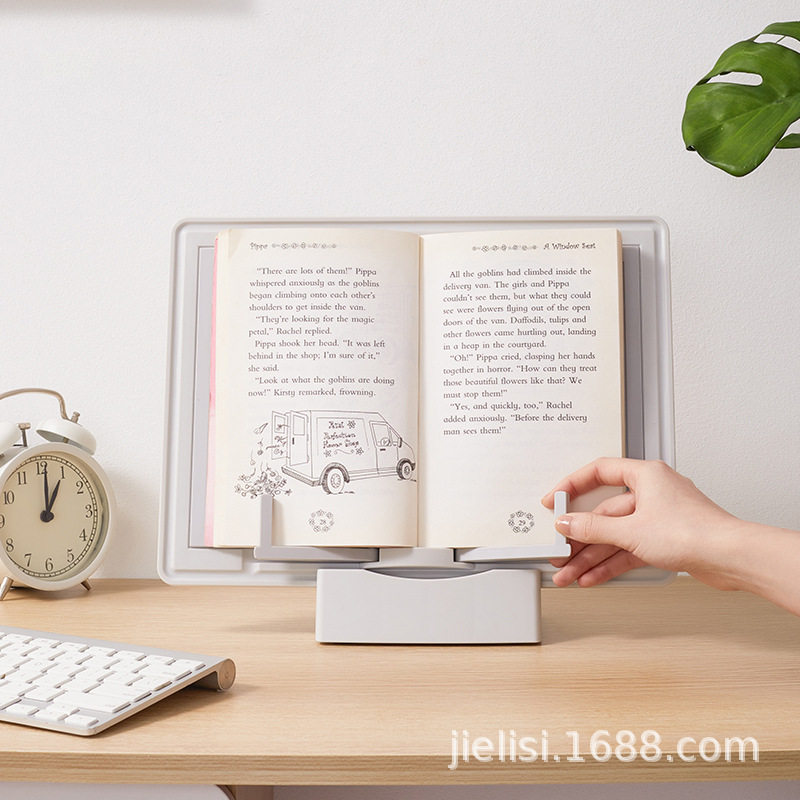 Jialis 757 Multifunctional Whiteboard Reading Stand, Book Stand, Manuscript Stand, Desktop Reading Bookshelf