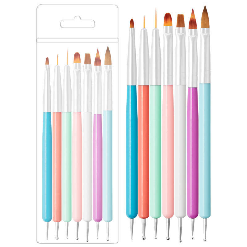 Cross-border wholesale nail art liner pen nail shop special brush tool nail pen Gouline pen phototherapy pen color painting pen