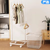Household Bedroom Floor-Standing Clothes Rack, Mobile Simple Coat Rack, Room Entrance Pole-Type Clothes Hanging Storage Rack