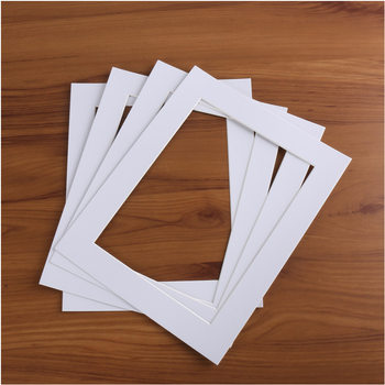 Simple cardboard photo frame White mounting cardboard lining 1mm2mm square picture frame photo frame cardboard hole photo frame