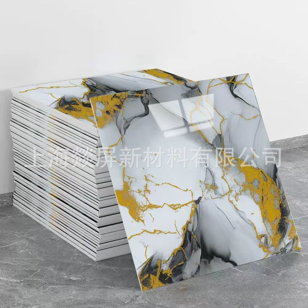 自粘防水仿瓷砖墙贴铝塑板翻新装饰遮丑大理石厨房墙面贴纸卫生间
