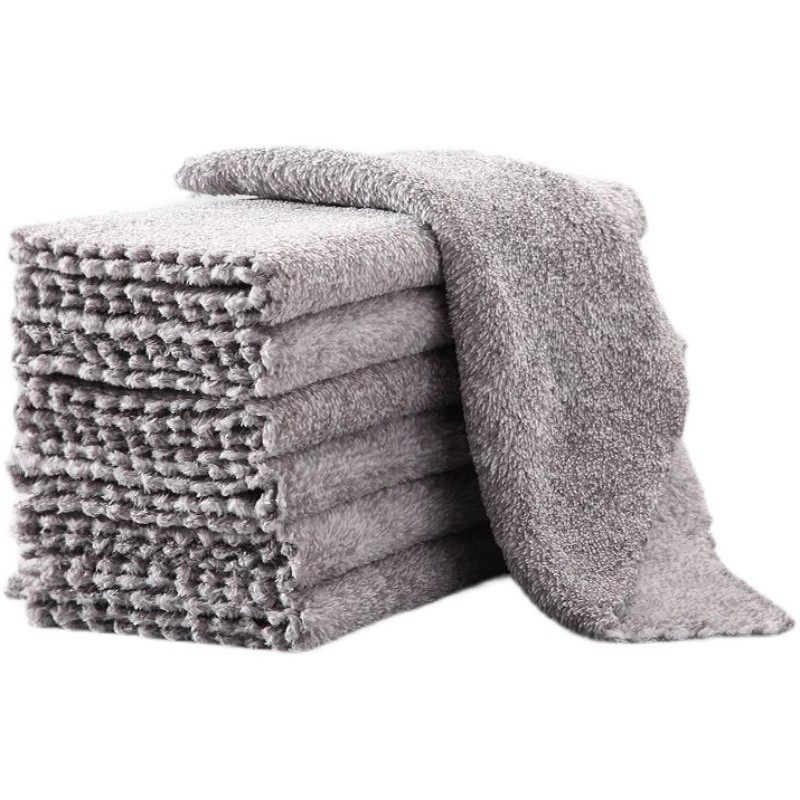 Bamboo Charcoal Fiber Dishwashing Cloth, Oil Removal, Sticky Oil Absorption, Easy to Shed Lint, Easy to Wash Kitchen Towel